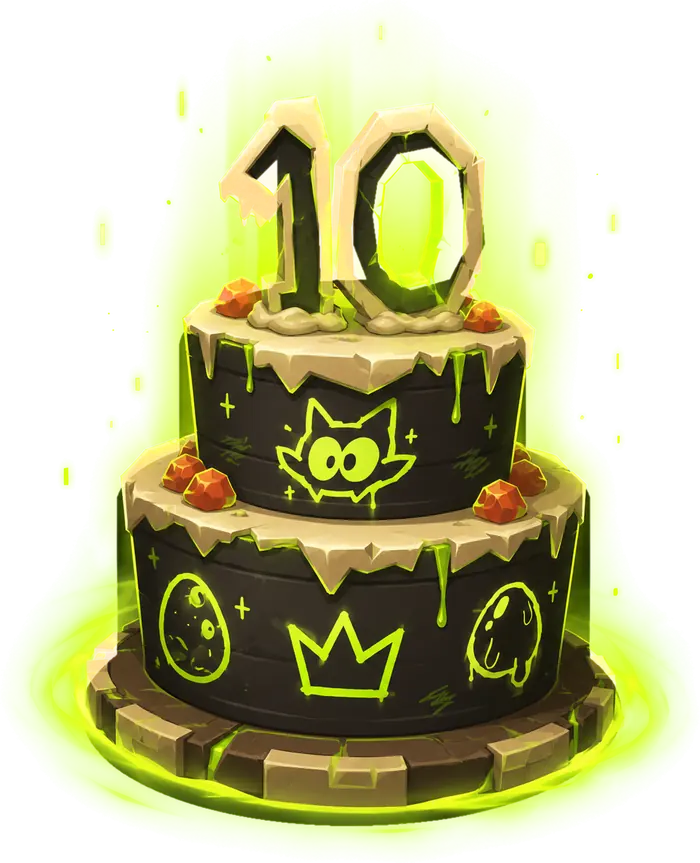 Le gâteau d'anniversaire des 10 ans de DOFUS Touch