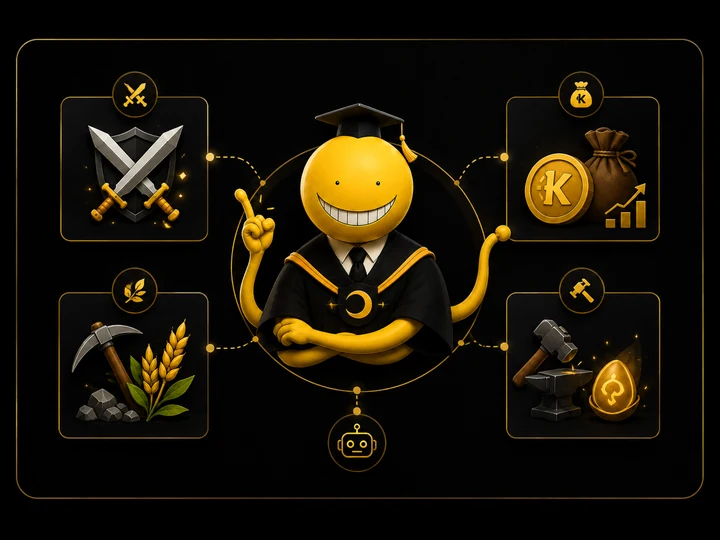 Illustration des différents types de bots Dofus : combat, récolte, économie et forgemagie